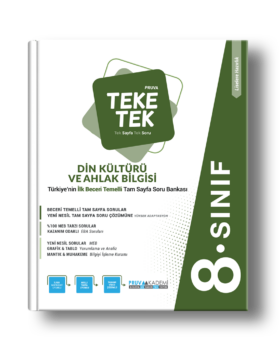 8. Sınıf Din Kültürü ve Ahlak Bilgisi Pruva Teke Tek