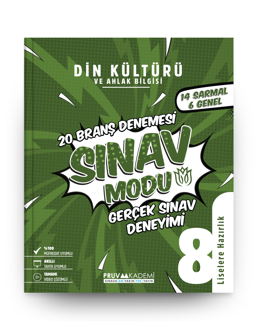 8. Sınıf Din Kültürü ve Ahlak Bilgisi Branş Denemesi