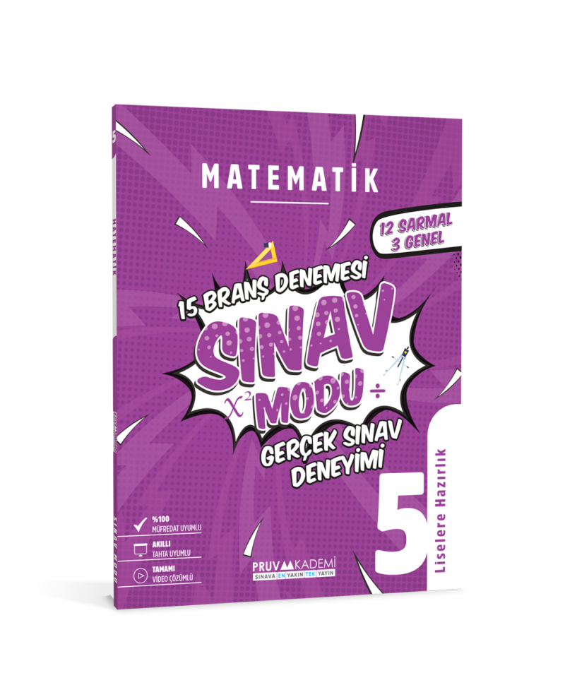 5. Sınıf Matematik Branş Denemesi | Pruva Akademi Yayıncılık