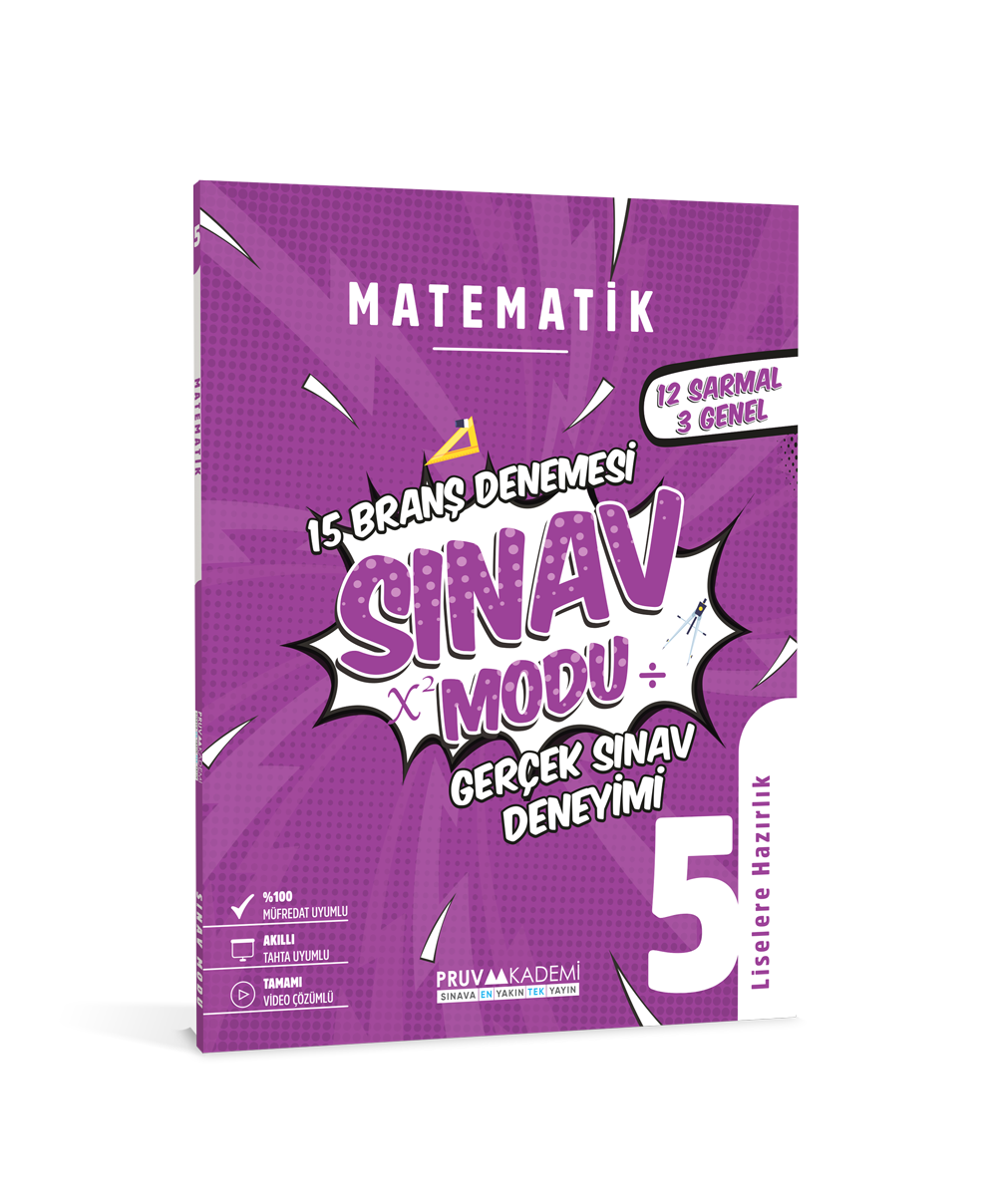 5. Sınıf Matematik Branş Denemesi | Pruva Akademi Yayıncılık