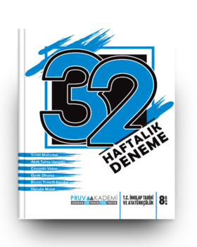 8. Sınıf T.C. İnkılap Tarihi ve Atatürkçülük 32 Haftalık Deneme