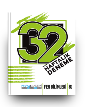 8. Sınıf Fen Bilimleri 32 Haftalık Deneme